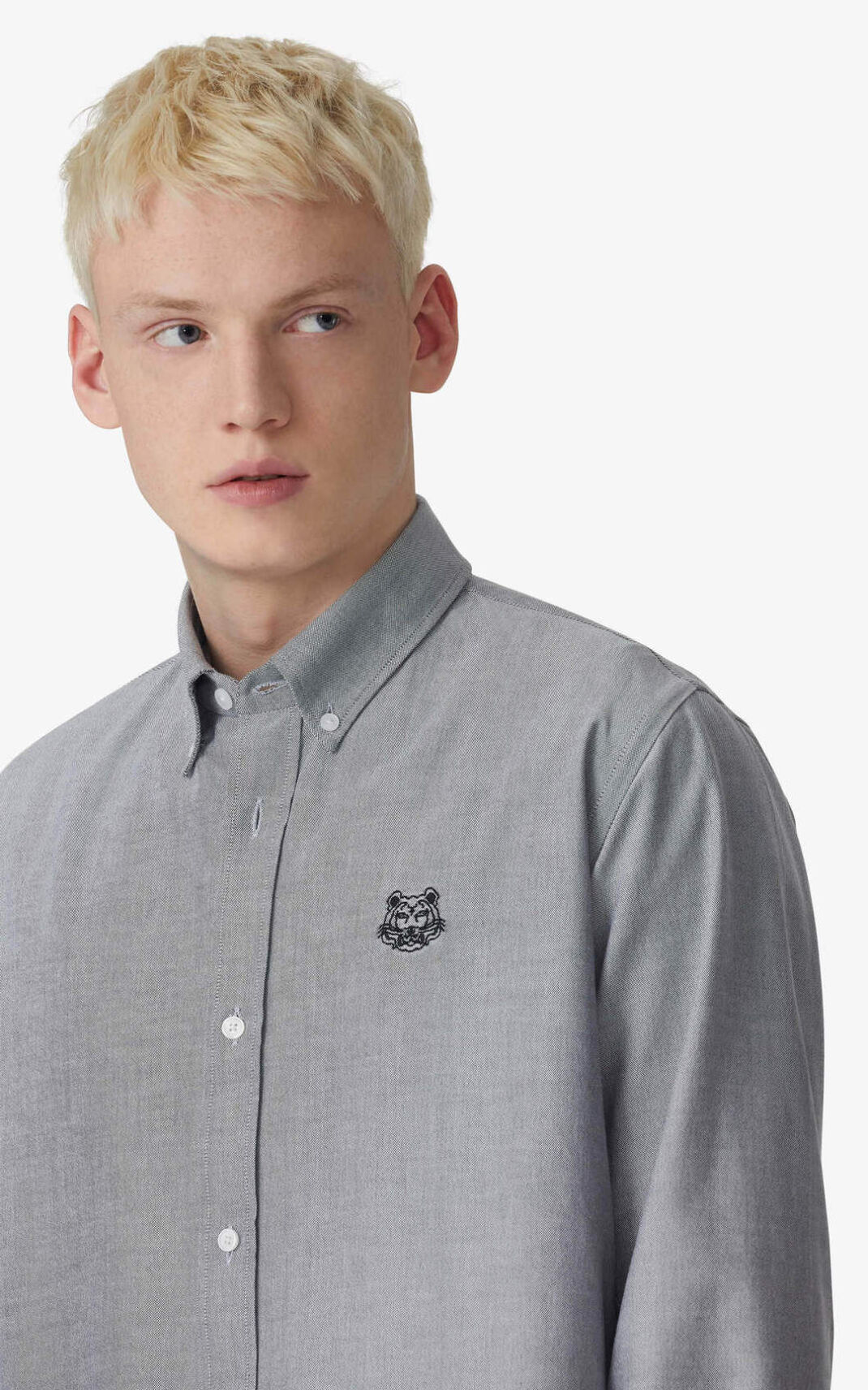 Kenzo Tiger Crest casual Moška Srajca Črna SI-9249100